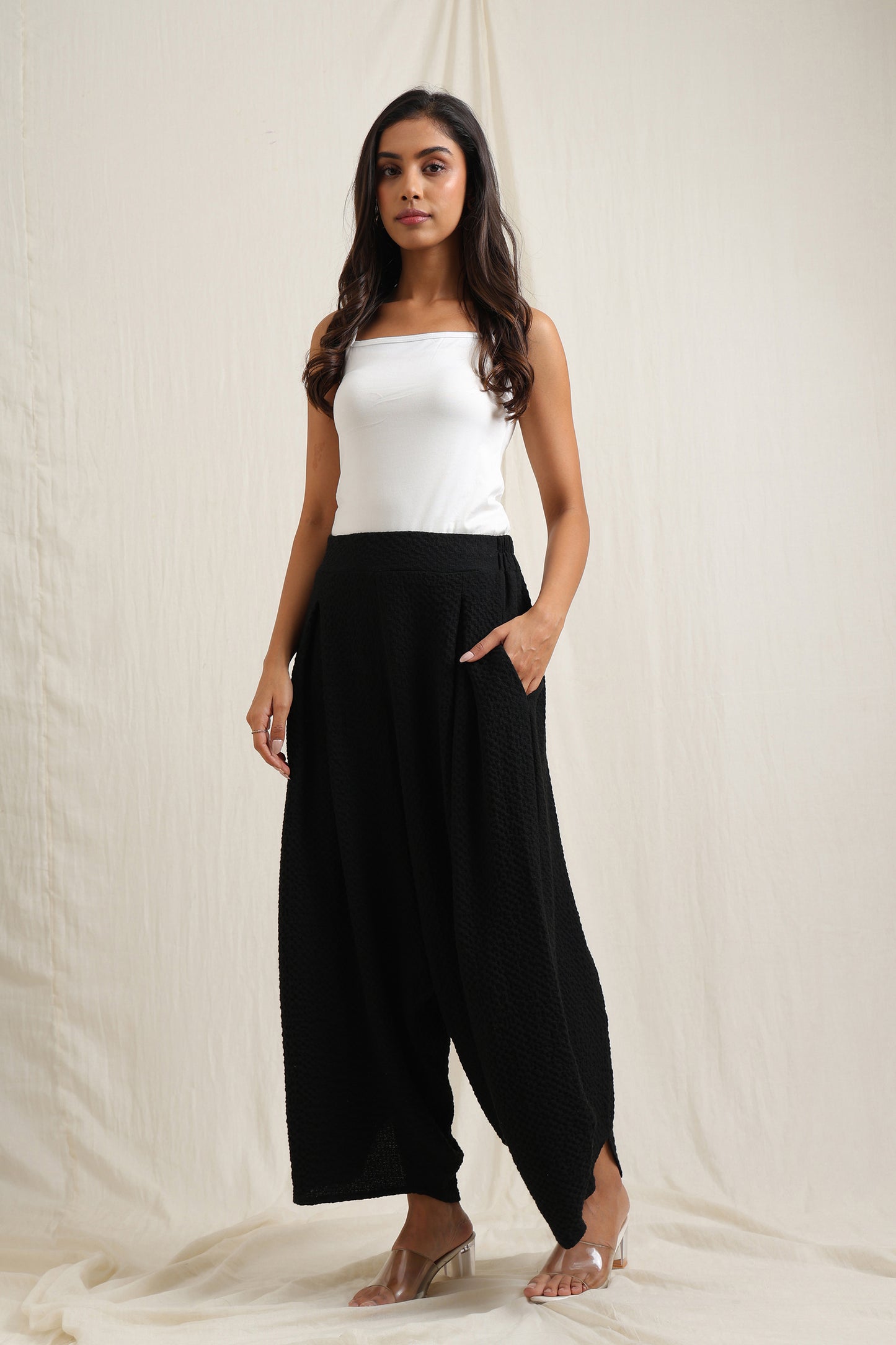 Classic Textured Pants -  Meiala