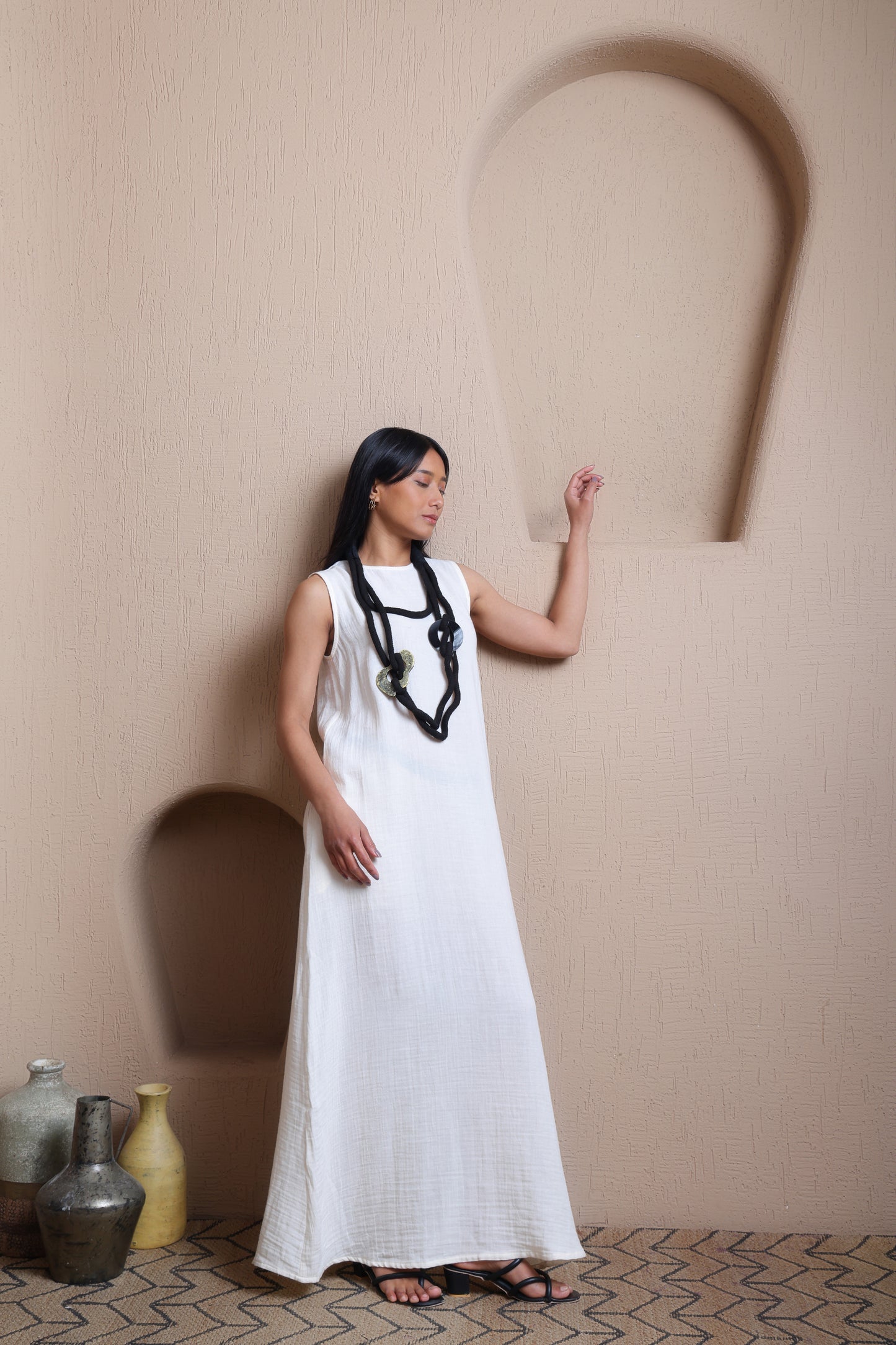 Straight Fit Solid Dress -  Meiala