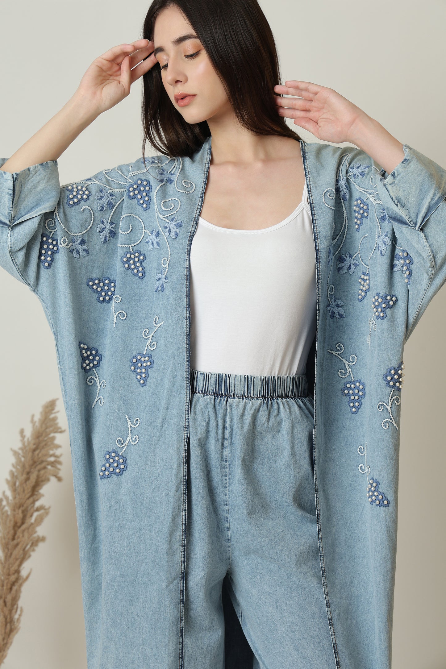 Long Open Jacket Coord Set - Meiala