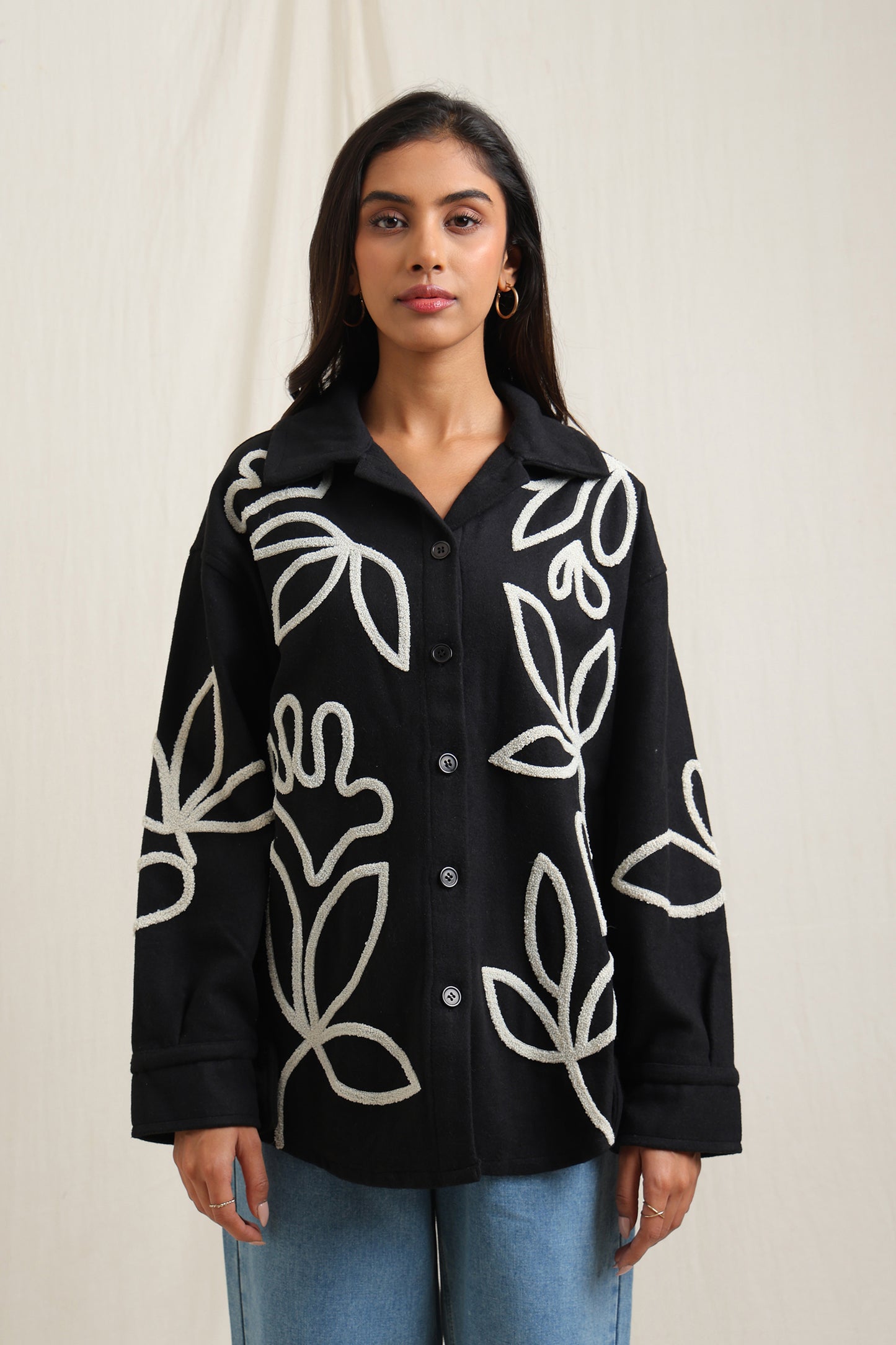 Embroidered Shacket - Meiala