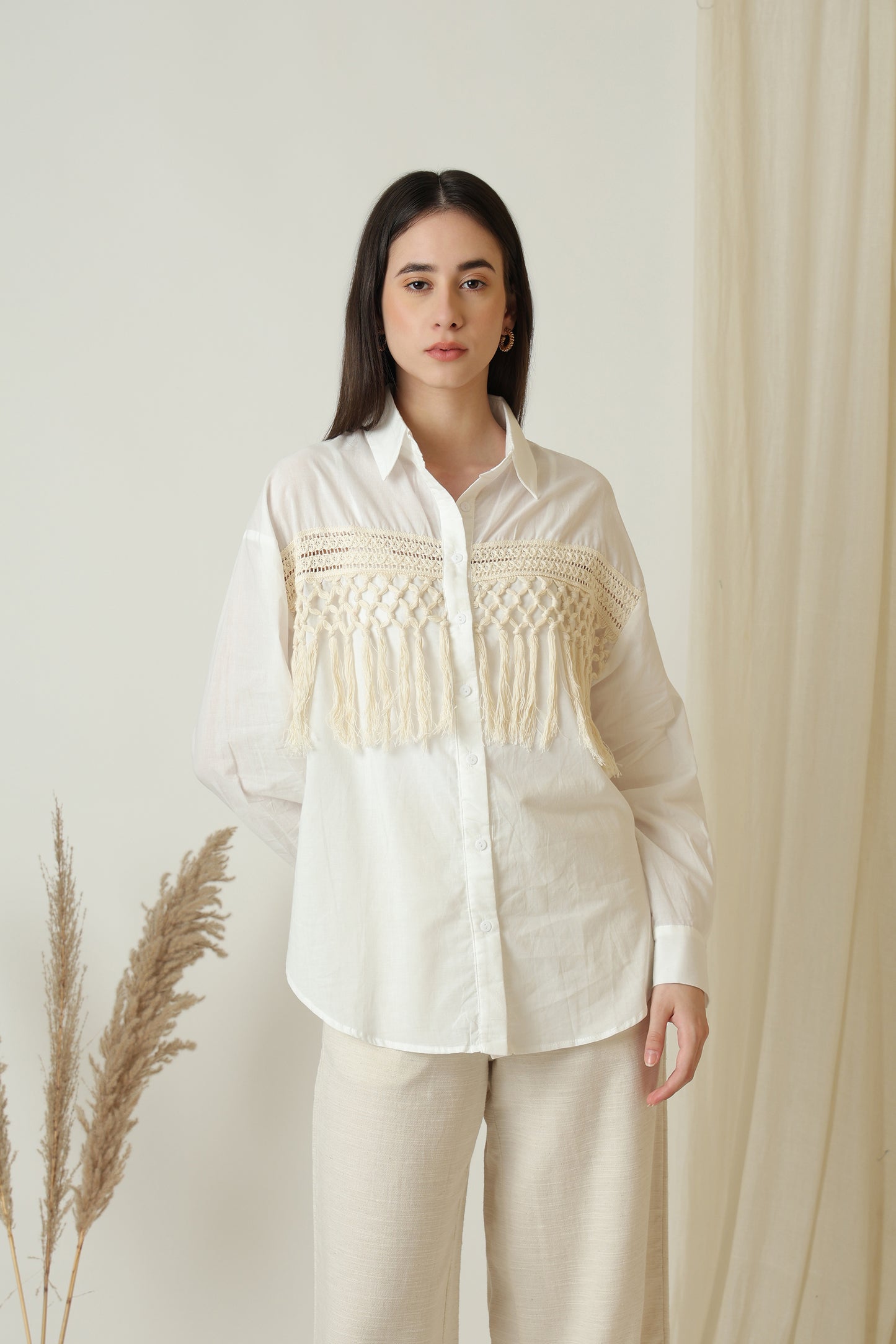 Shirt With Fringe - Meiala