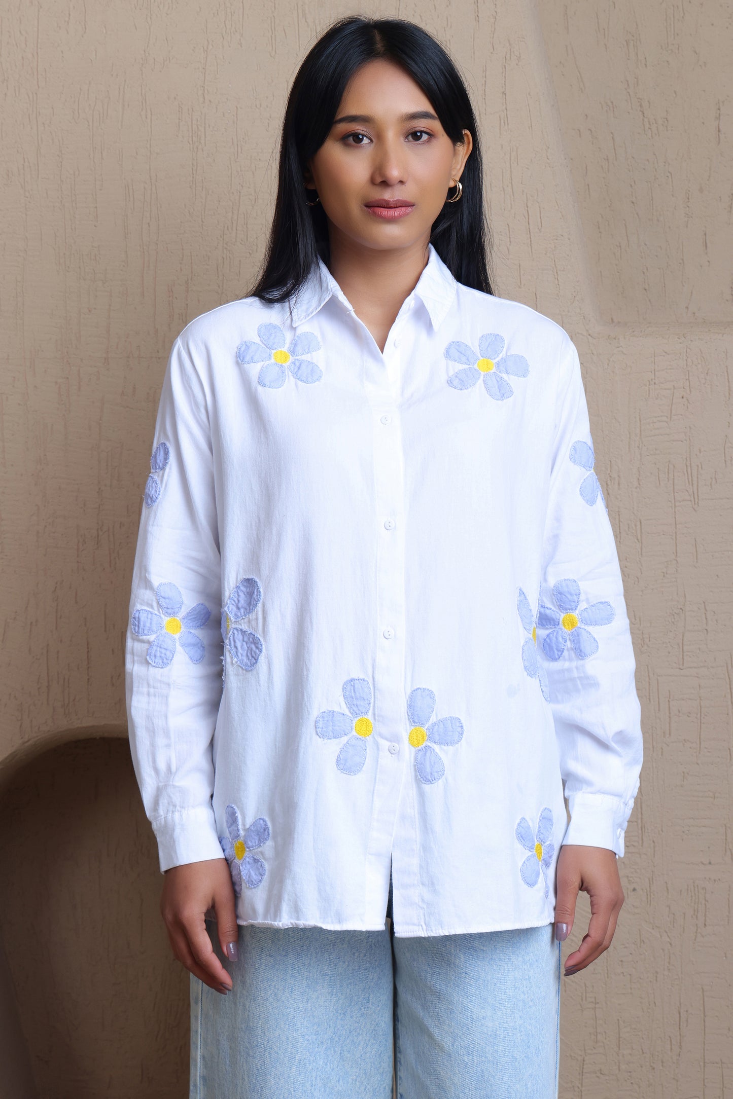 Floral Patchwork Shirt - Meiala