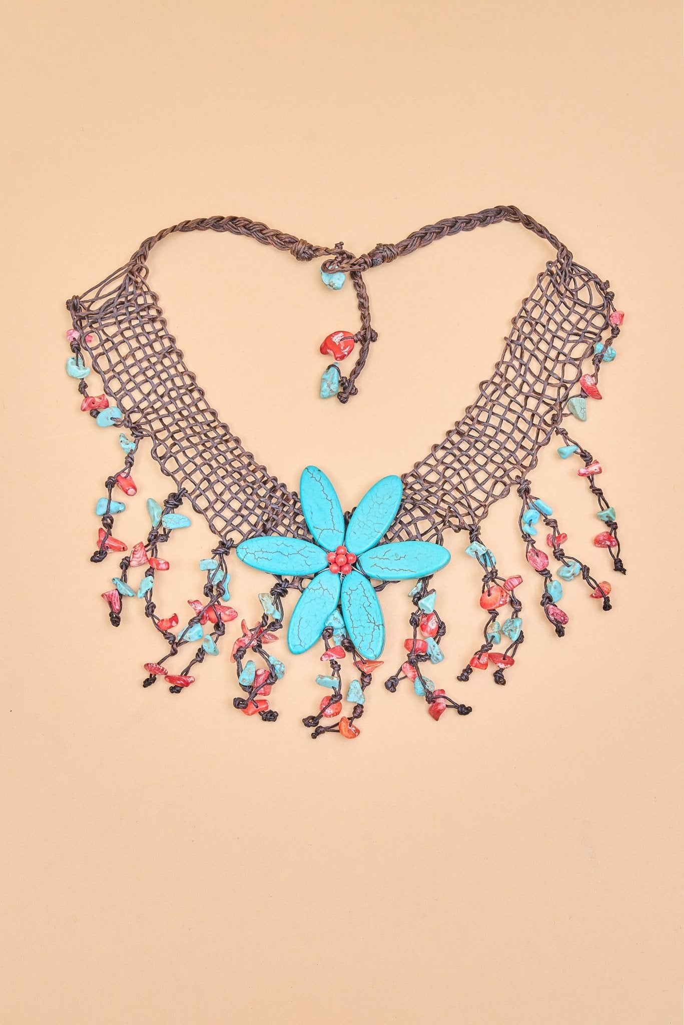 Black mesh floral choker necklace - Meiala Official