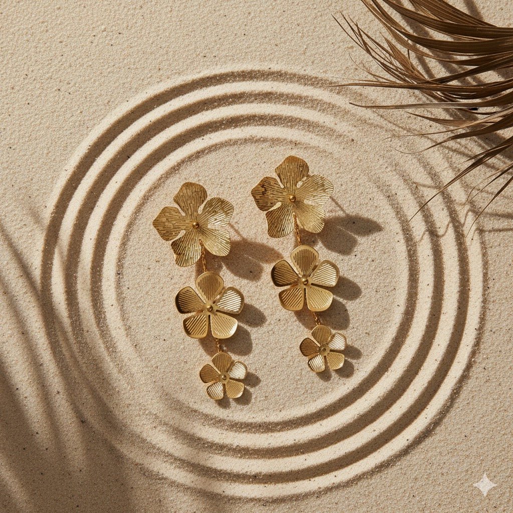 Cascading Gold Flowers - Meiala Official