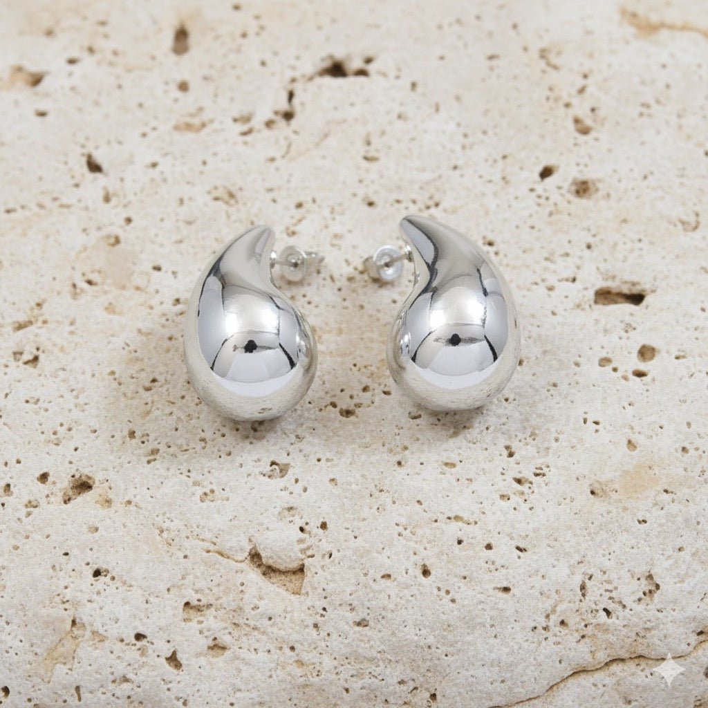 Chunky Chrome Teardrops - Meiala Official