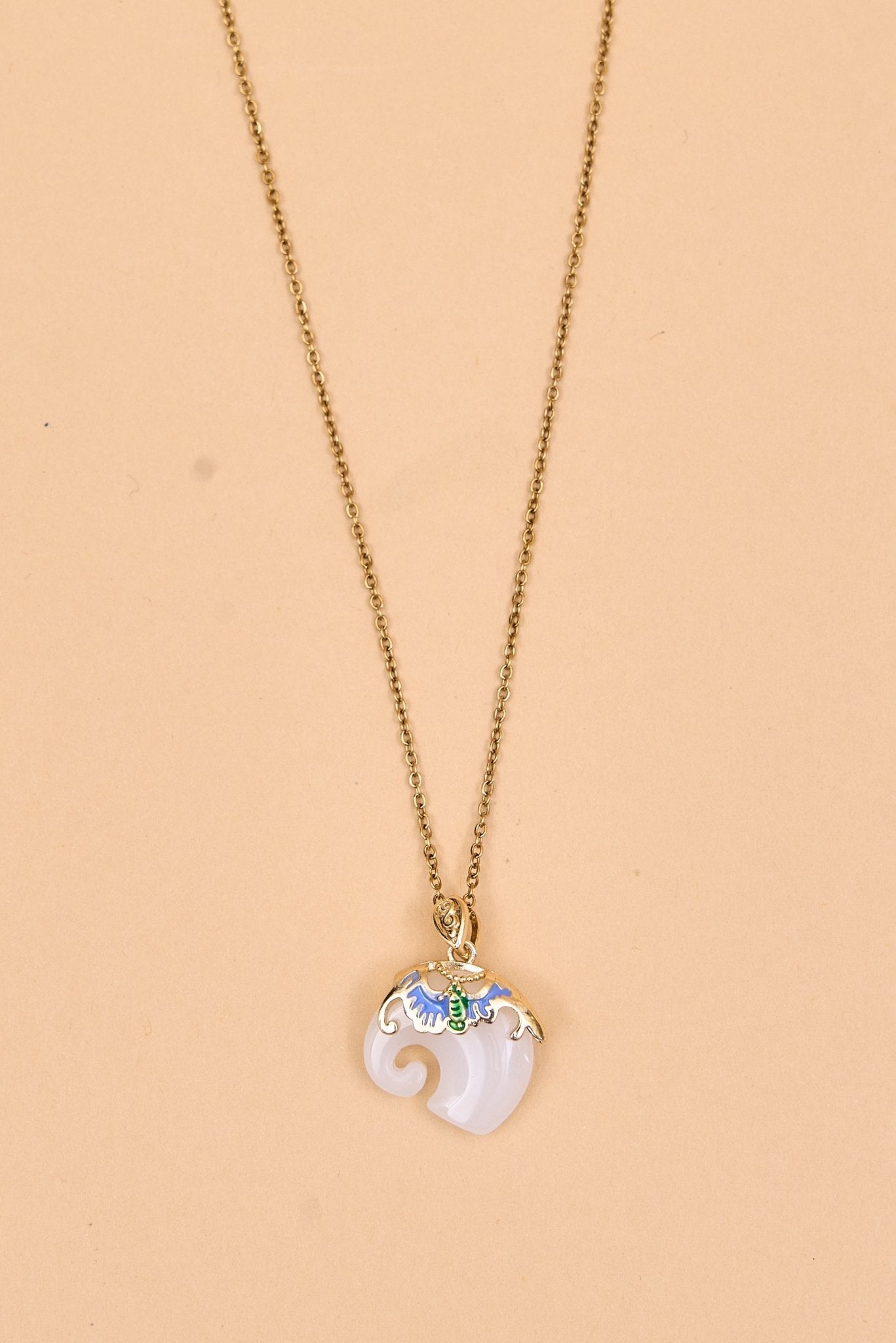 Gold chain necklace with pendant - Meiala Official