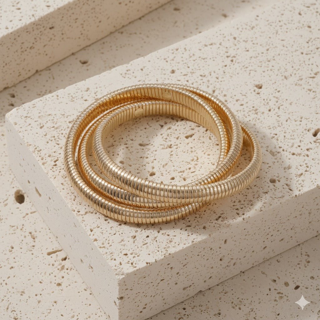 Gold Coiled Cuff - Meiala Official