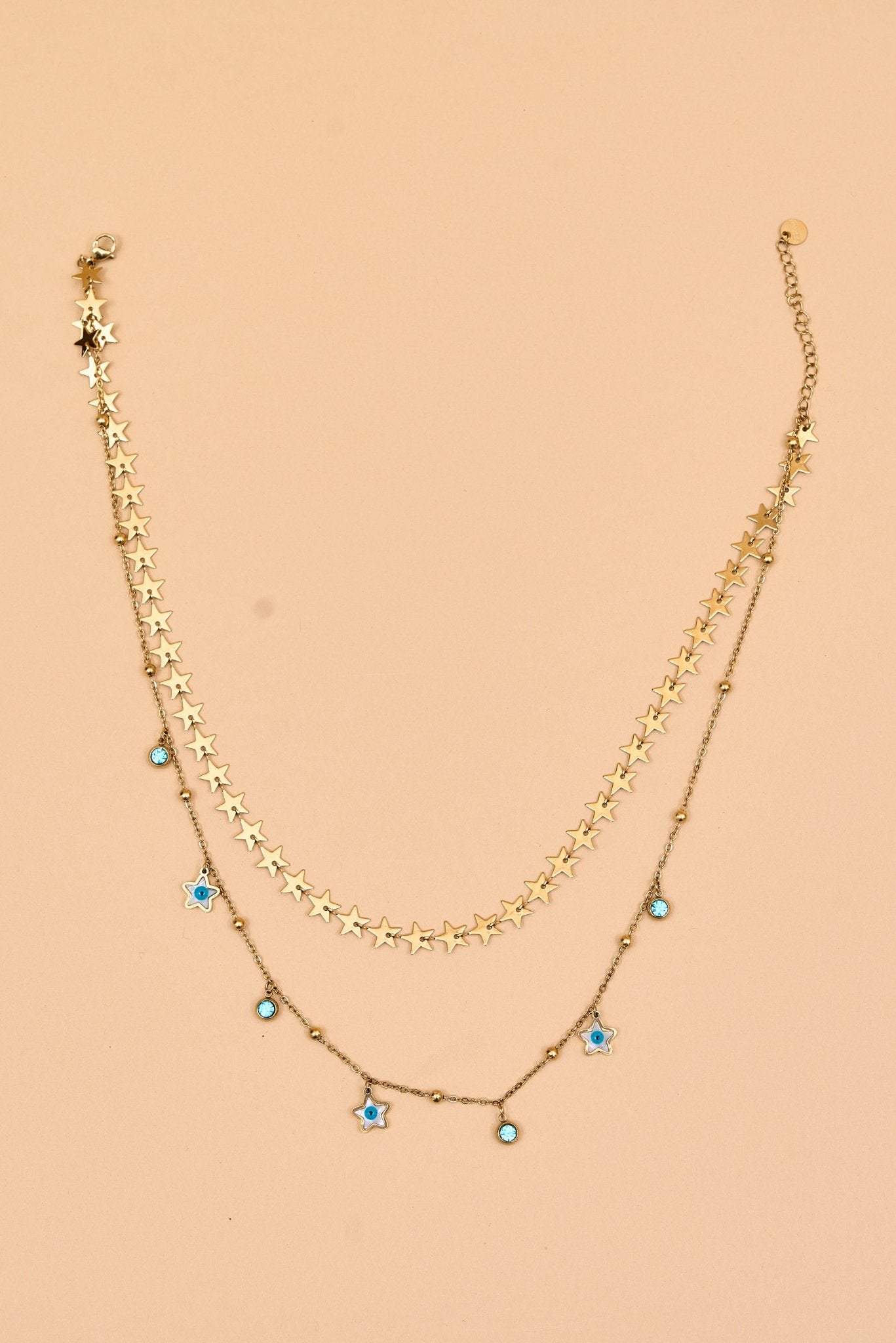 Gold star - themed necklace with playful details. - Meiala Official