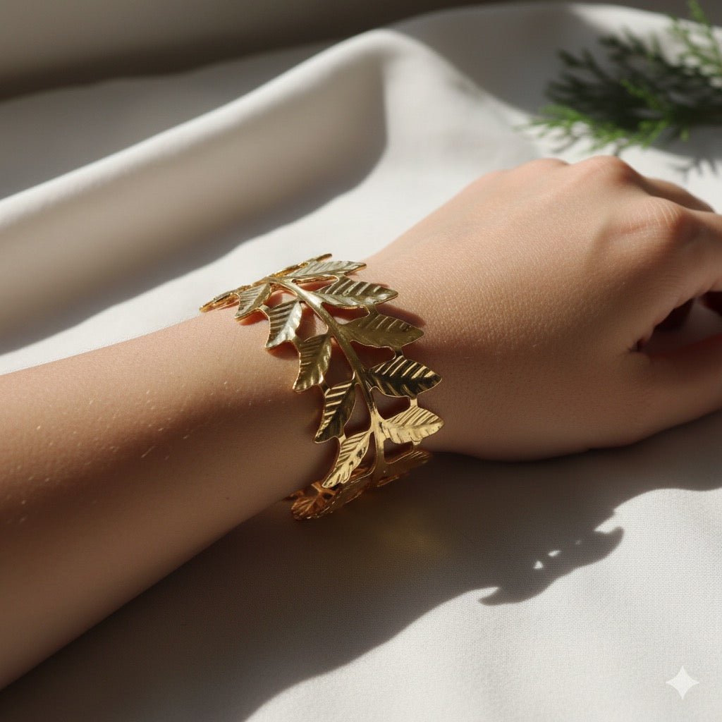 Golden Leaf Vine Cuff - Meiala Official