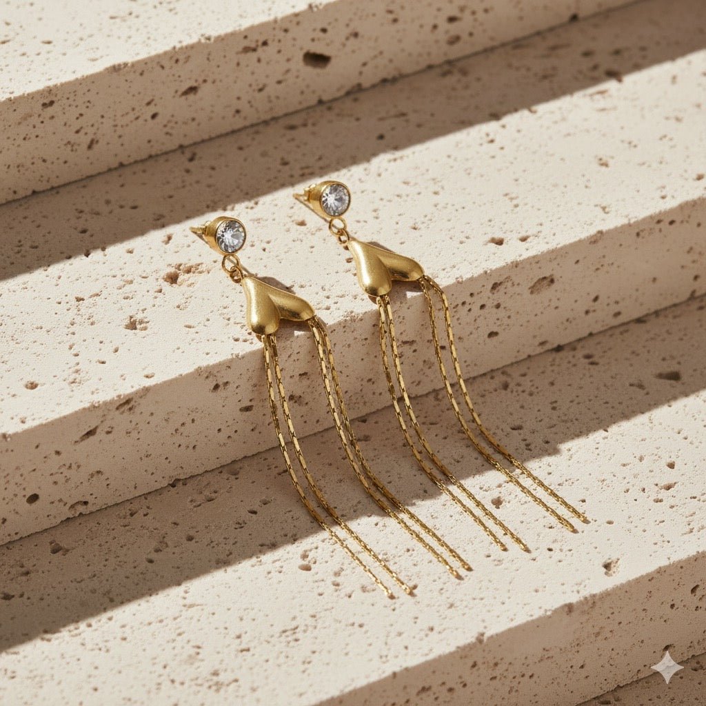 Heart Charm Tassels - Meiala Official