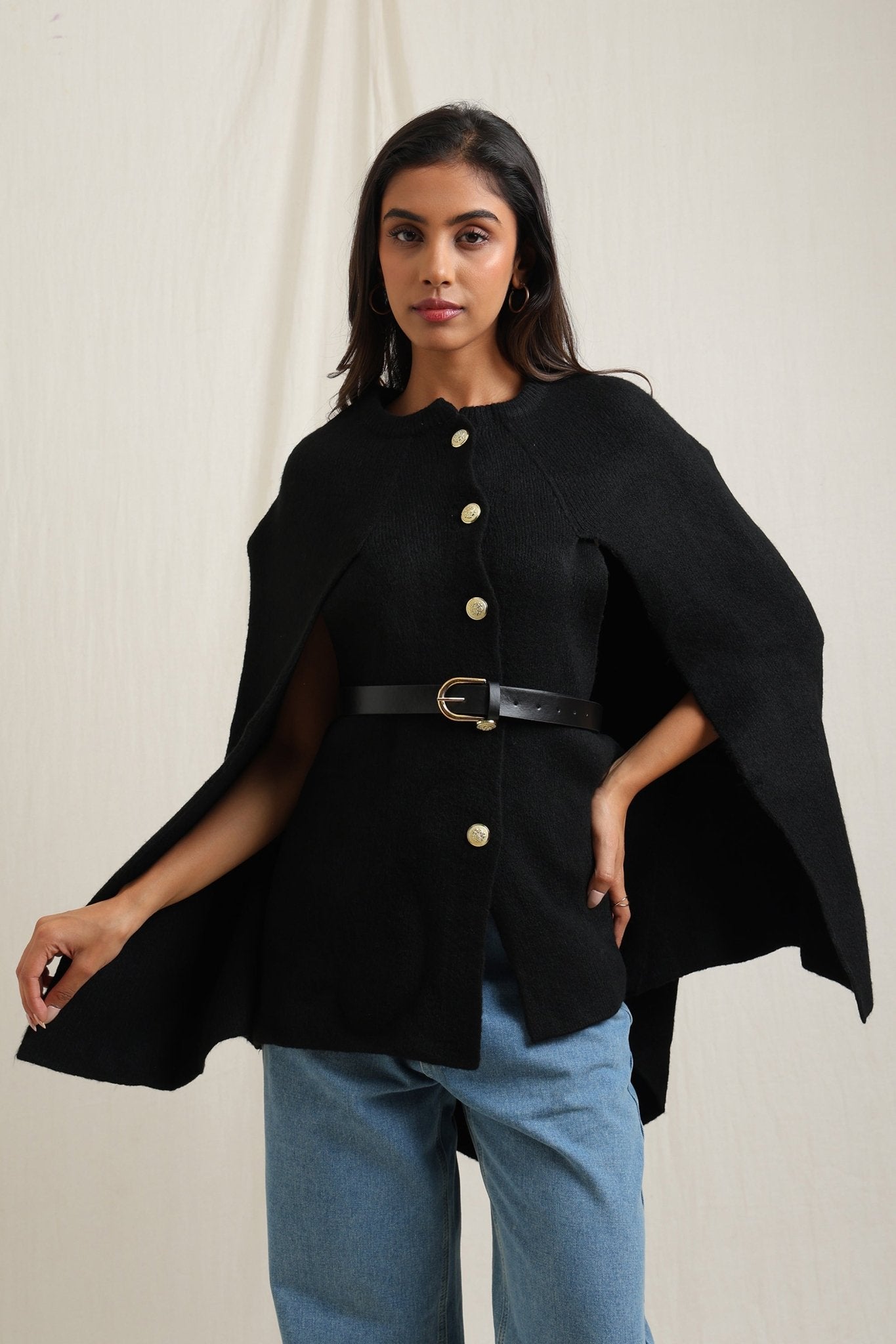 Knitted Poncho - Meiala Official