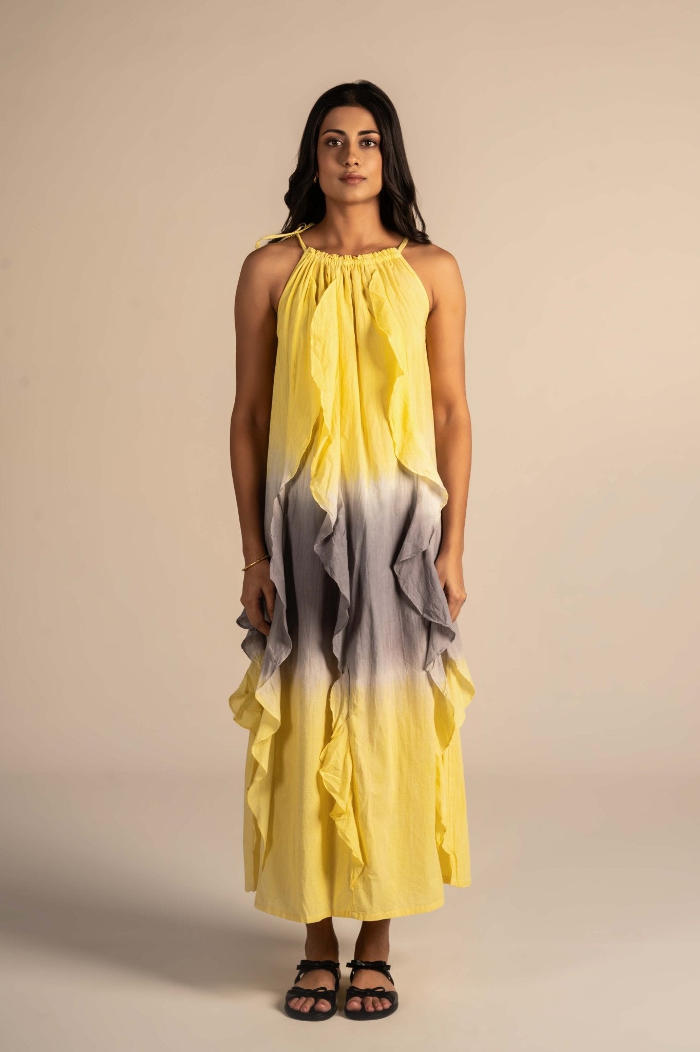 Ruffle Tie Dye Maxi Dress - Meiala Official