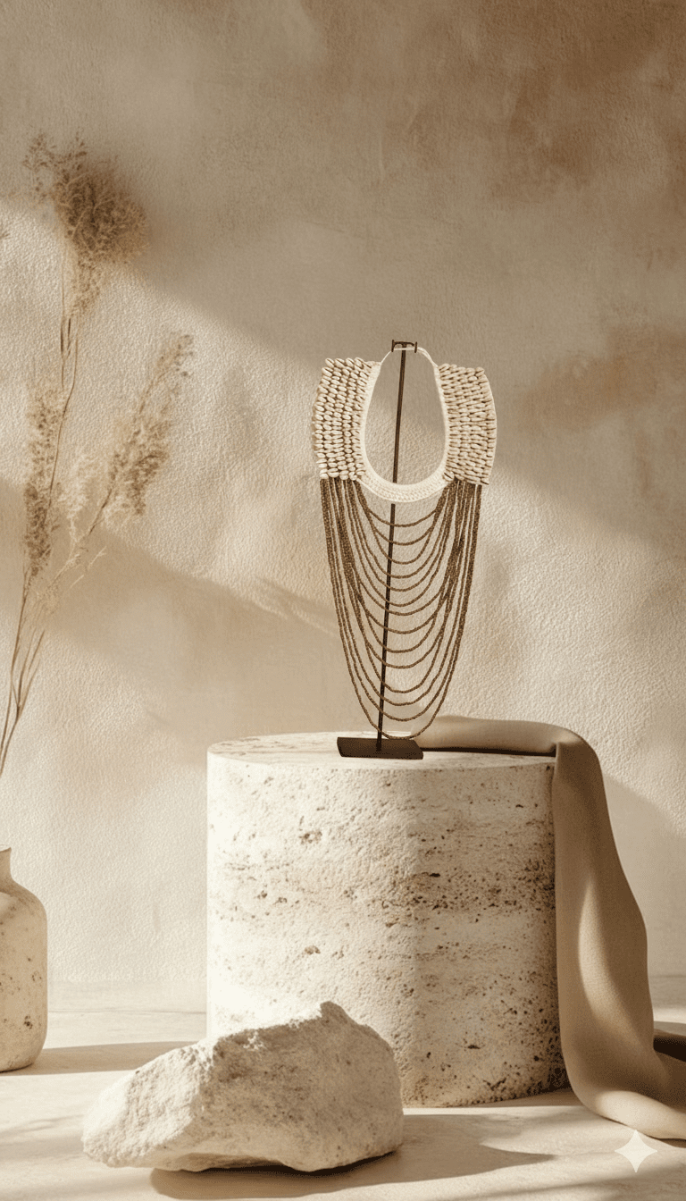 Shells & Beaded Chain Wall Art - Meiala Official