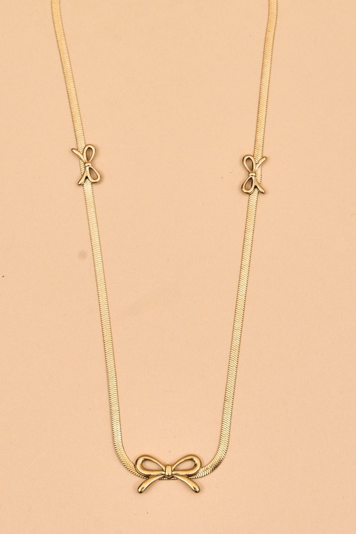 Stainless Steel Bow Design necklace - Meiala Official
