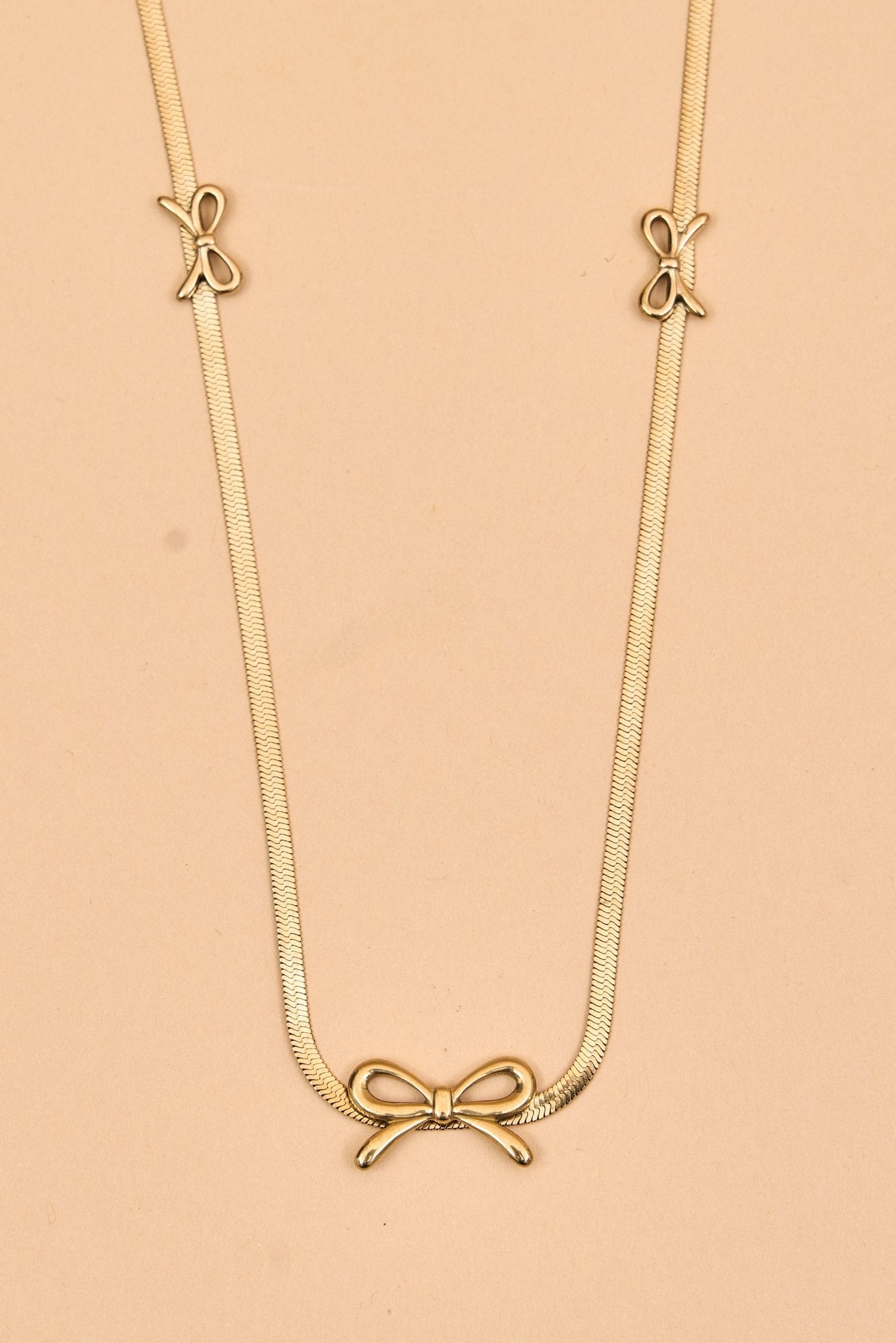 Stainless Steel Bow Design necklace - Meiala Official