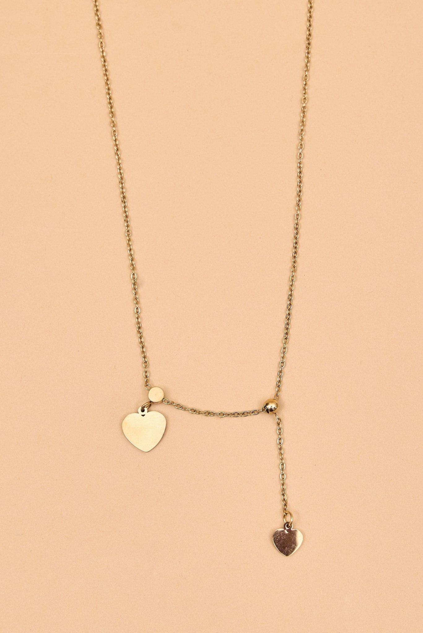 Stainless Steel Necklace With Heart Detailing - Meiala Official