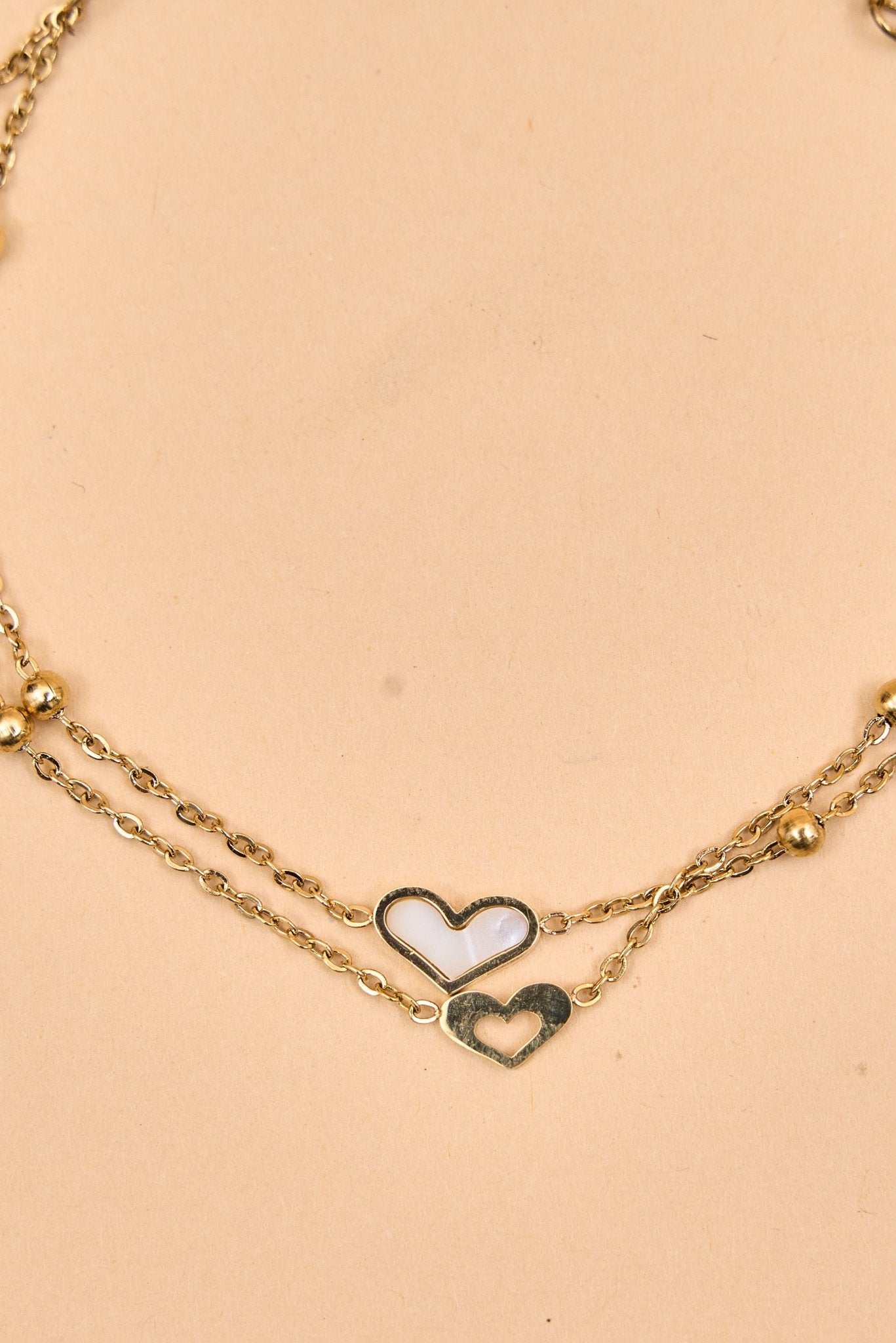 Stainless Steel White Heart Bracelet - Meiala Official