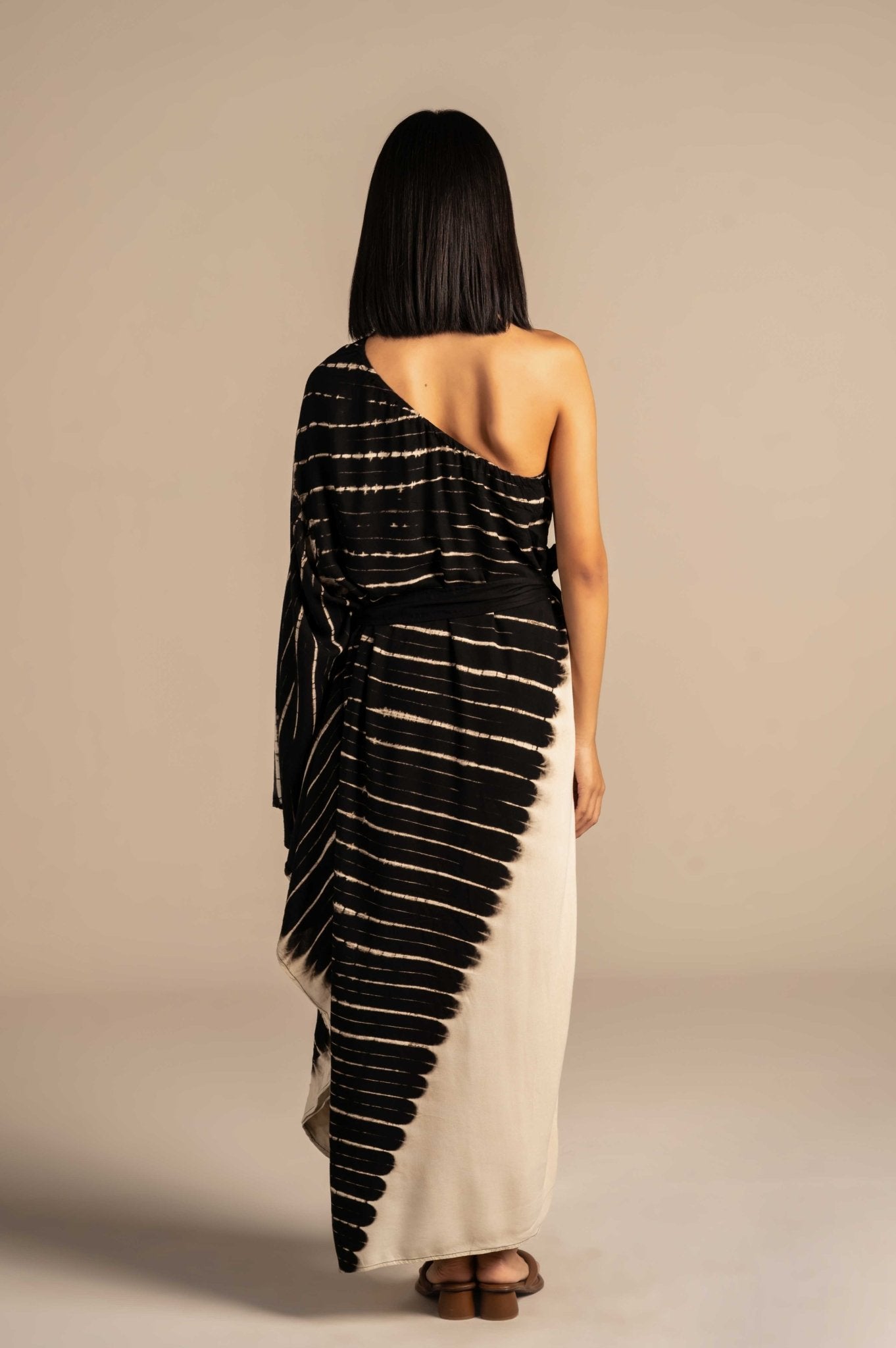 Tye Dye Asymmetric Belted Dress - Meiala Official