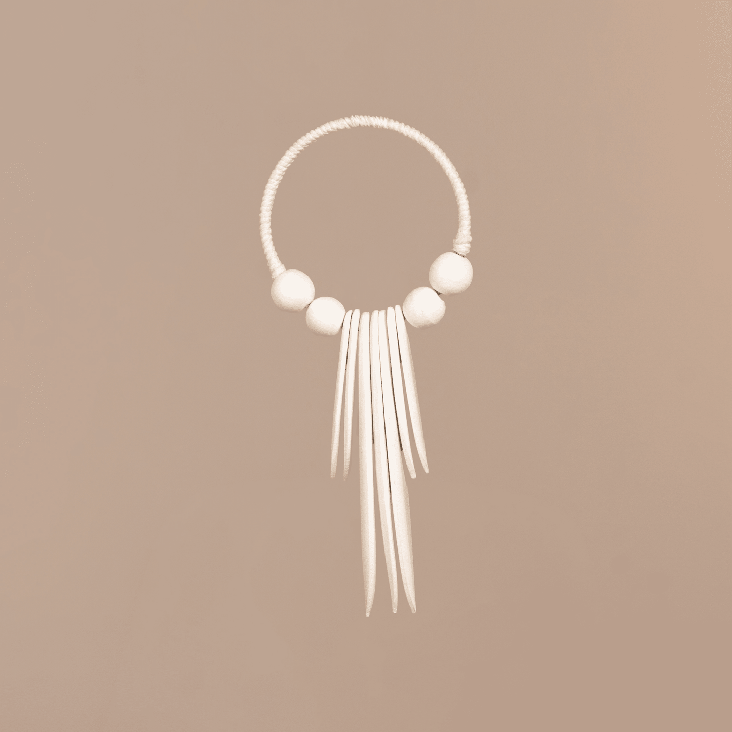 White Leaves Hanging Wall Art Small - Meiala Official