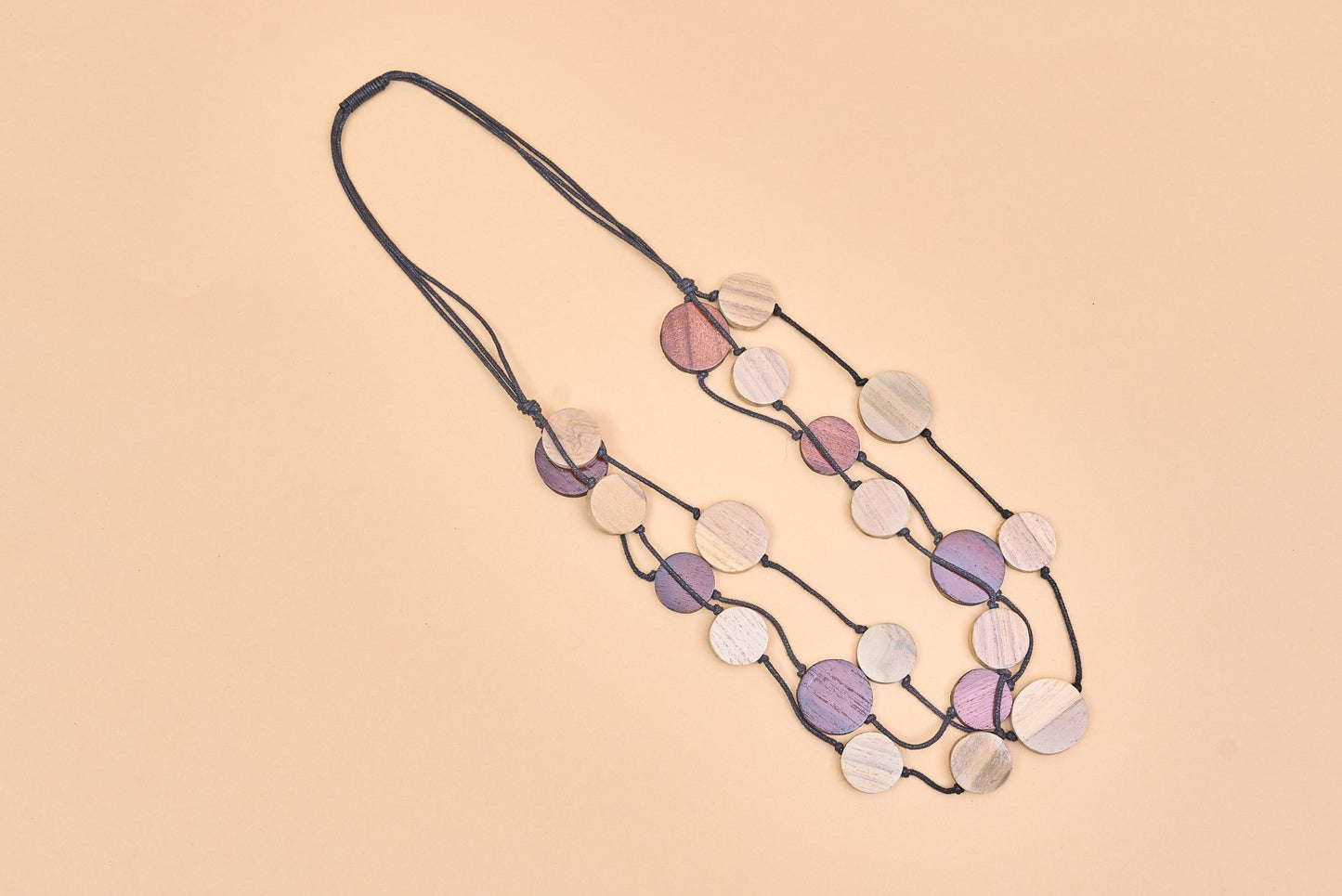 Wooden disc necklace - Meiala Official