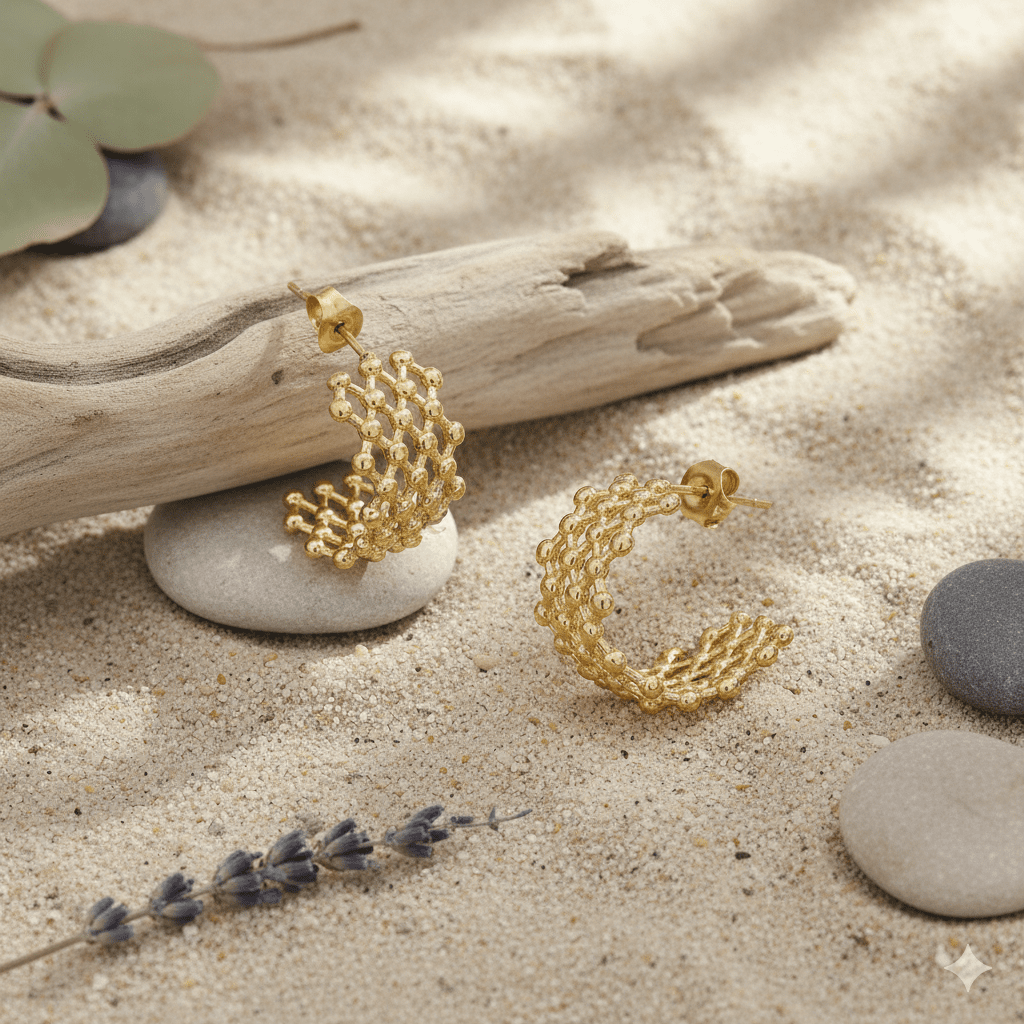 Woven Glow Hoops - Meiala Official