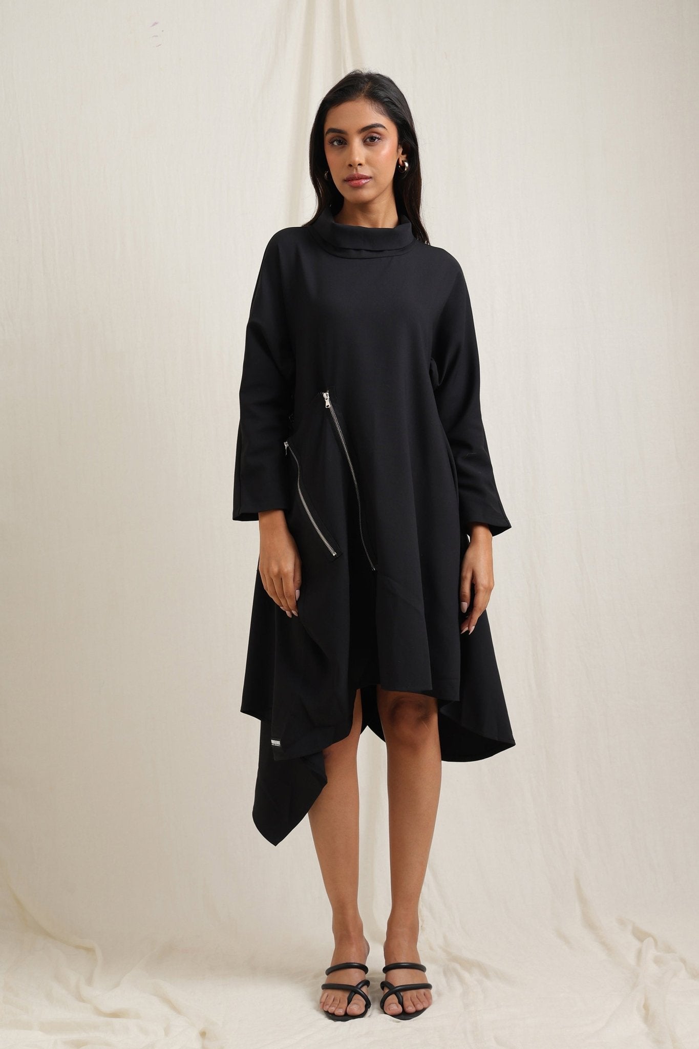 Zip Detail Dress - Meiala Official