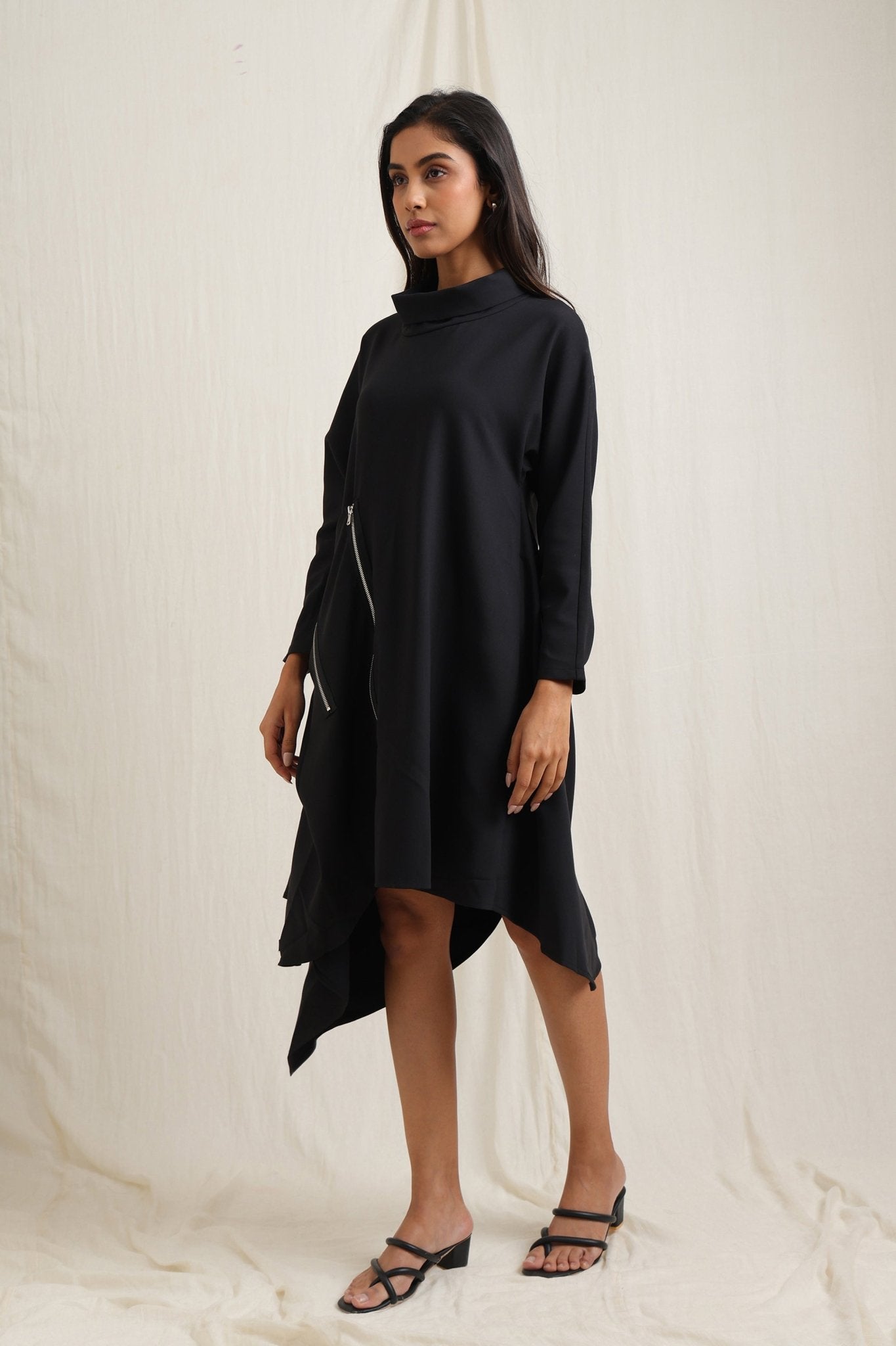 Zip Detail Dress - Meiala Official